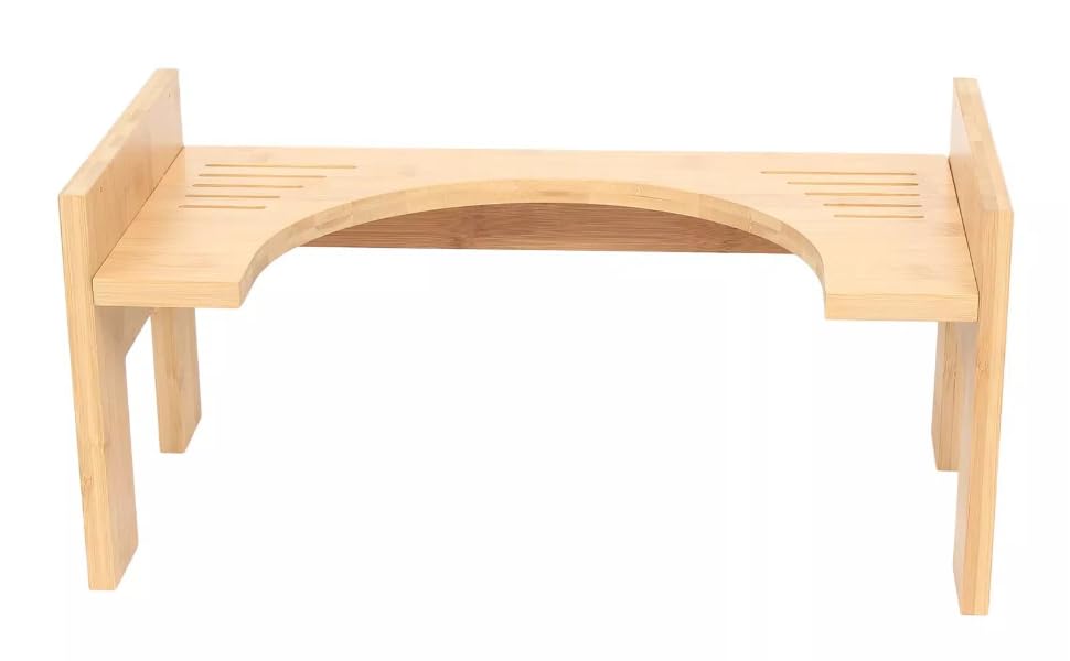 Einstellbare Toilette Schritt Hocker Bambus Holz Badezimmer Töpfchen,Kackhocker Toilette,zusammenkla