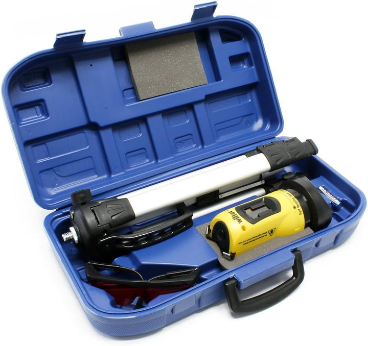 Wiltec Kreuzlinienlaser selbstnivellierend mit Stativ 1,2 m, ±0,5 mm/m genau, Rotationslaser zum Ver