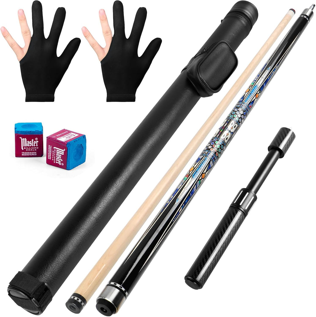 Kmise Professioneller Pool-Queue-Stick – 19 20 21 oz Queue-Sticks aus kanadischem Ahorn, Schaft mit