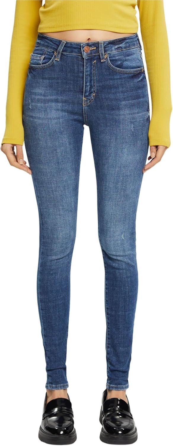 ESPRIT Damen Jeans 26W / 32L 901/Blue Dark Wash, 26W / 32L 901/Blue Dark Wash