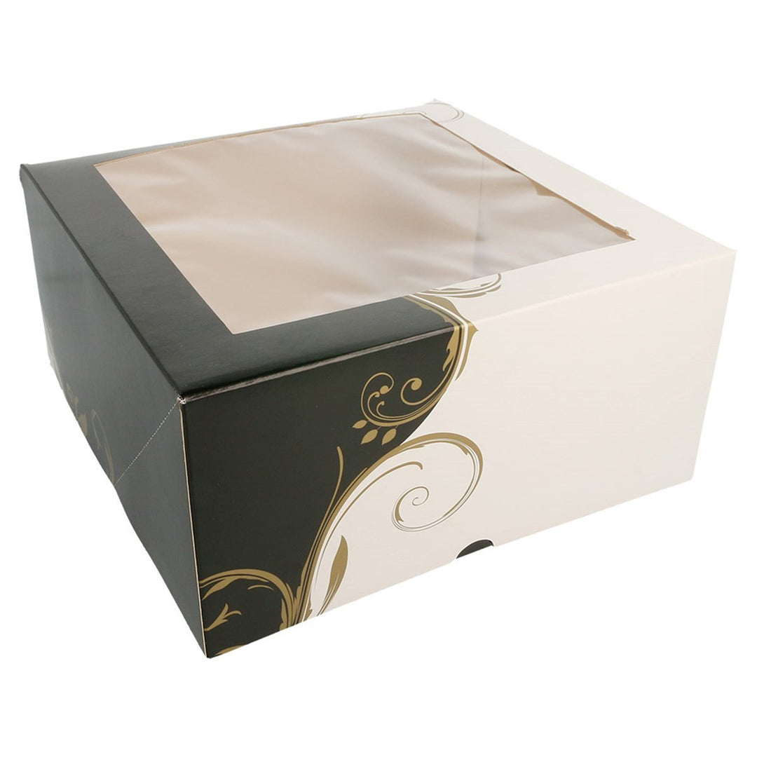 Box Square Canal mit Sichtfenster – 50 Stück. 24 x 24 x 12 cm., 24 x 24 x 12 cm