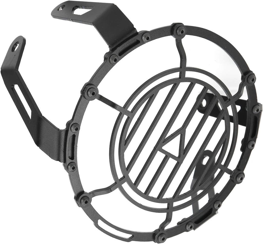 Motorrad Scheinwerferschutz,Dioche Iron Black Front Scheinwerferschutz Abdeckung Schutzgitter Schutz