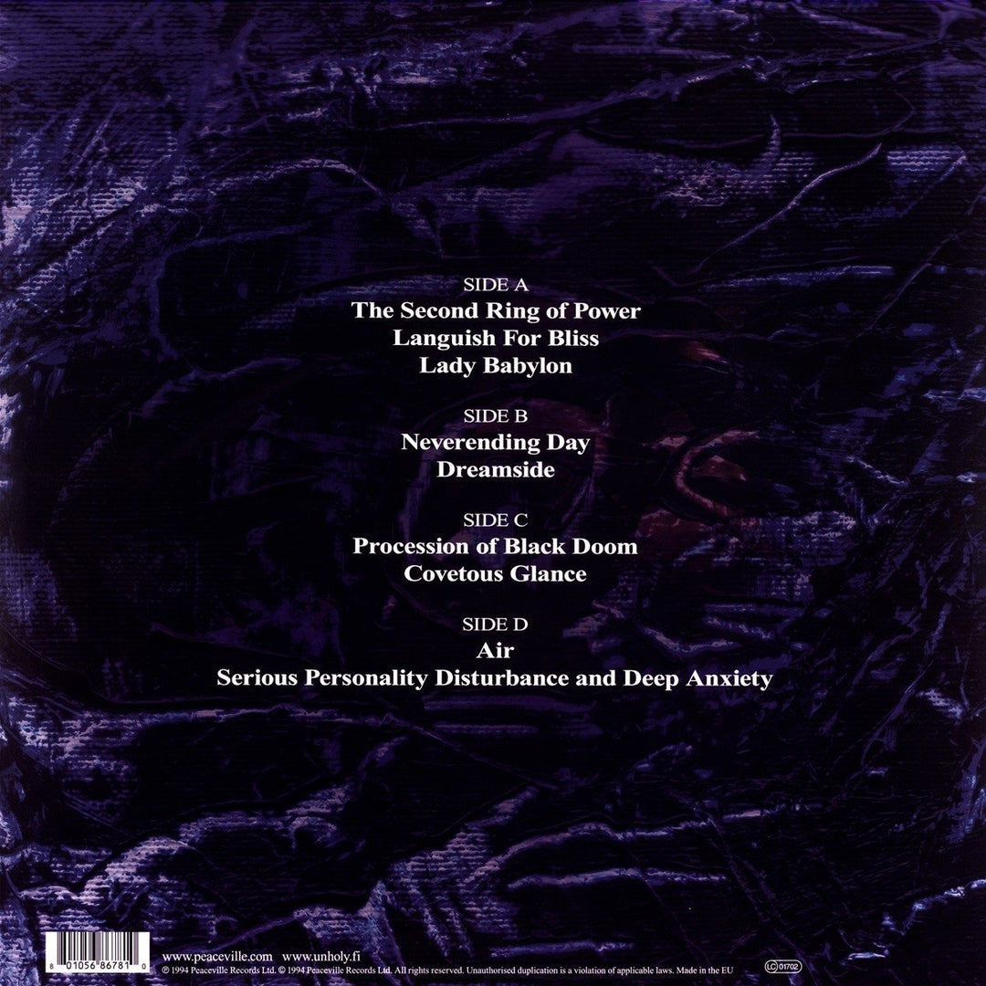 The Second Ring of Power, Vinyl