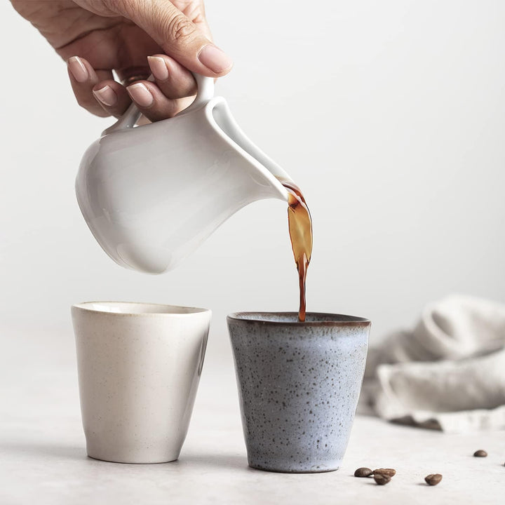 Origeens ESPRESSOTASSEN SET I 4x Keramik Espresso-Tassen, handgefertigt in Portugal I Espressotasse