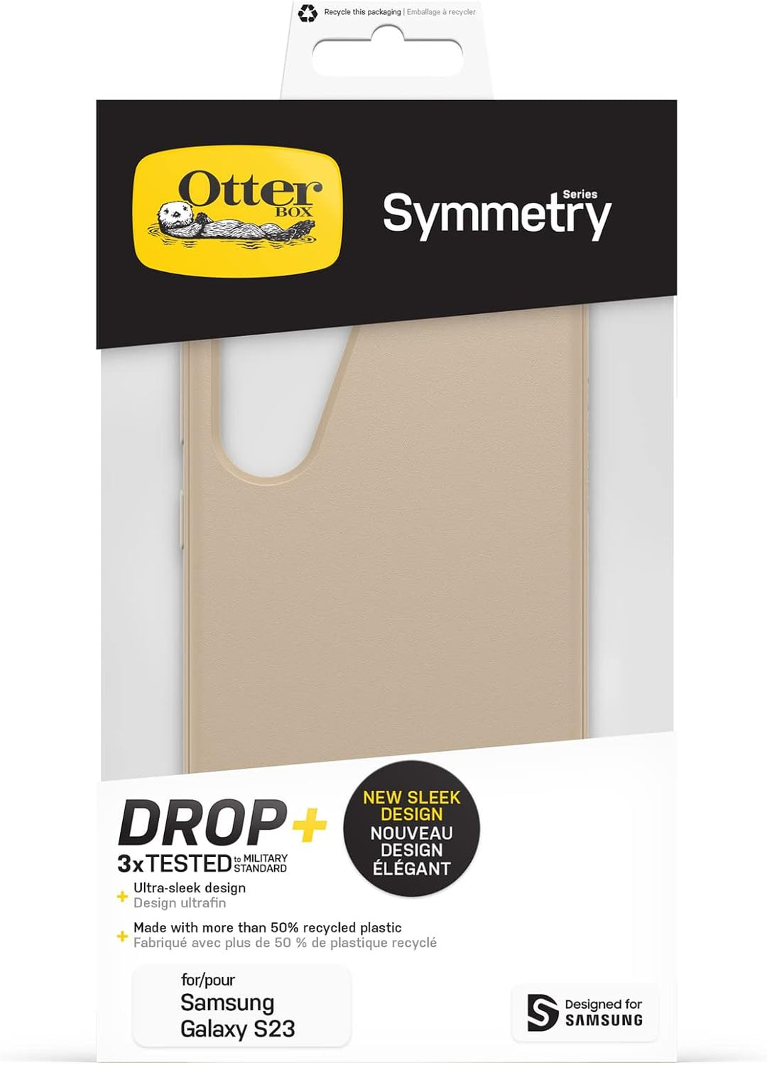 OtterBox Symmetry Hülle für Samsung Galaxy S23, sturzsicher, schützende dünne Hülle, 3X getestet nac