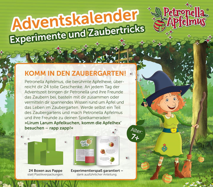 FRANZIS 67202 - Adventskalender Petronella Apfelmus - Experimente und Zaubertricks, 24 spannende Ver