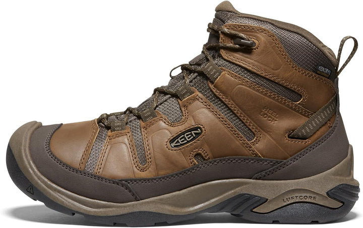 KEEN Herren Circadia Mid Waterproof Wanderstiefel 41 EU Bison Brindle, 41 EU Bison Brindle
