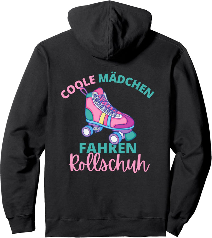 Coole Mädchen fahren Rollschuh Roller Girl Geschenk Pullover Hoodie