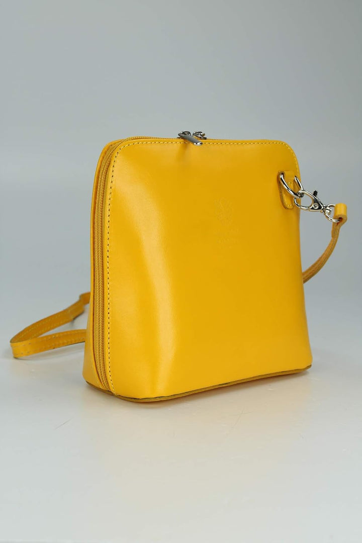 Belli italienische Ledertasche Damen Umhängetasche klein Handtasche Schultertasche Abendtasche in ge