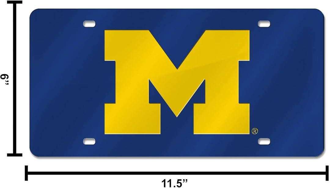 NCAA lasergeschnittenes Kennzeichen Michigan Wolverines, Michigan Wolverines