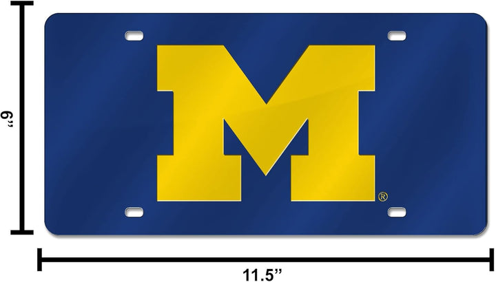 NCAA lasergeschnittenes Kennzeichen Michigan Wolverines, Michigan Wolverines