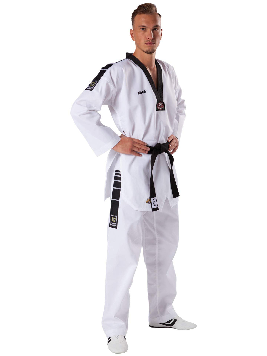 KWON Dobok TKD Anzug Grand Victory M Bestickung ohne Gürtel 180 Weiss, 180 Weiss