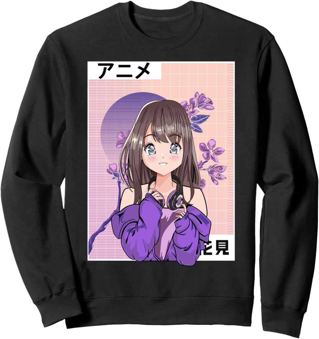 Kawaii Anime Waifu Girl - Japanese Soft Grunge Vaporwave Sweatshirt