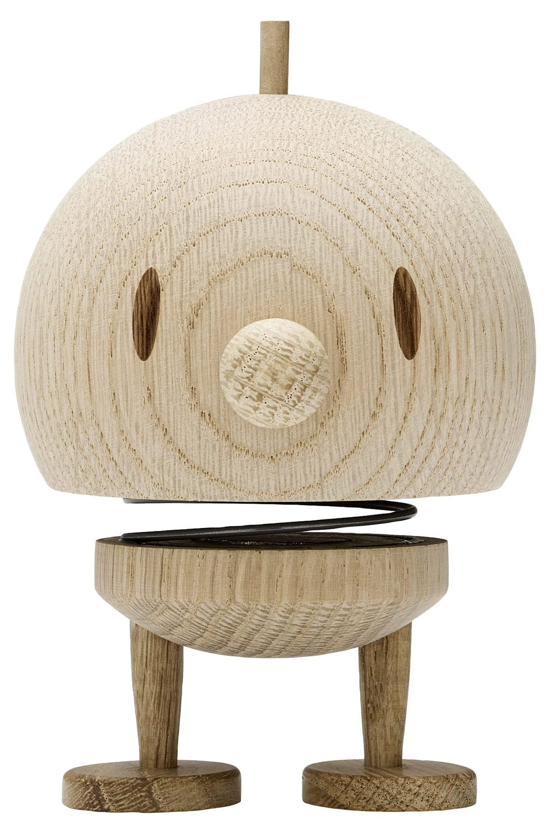 Hoptimist - Skandinavisches Design - Small Bumble aus Holz - Höhe 10 cm, Durchm. 7,5 cm - Raw Oak M