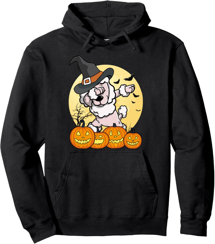 Dabbing Pudel Dab Dance Lustiger Hund Halloween Geschenk Pullover Hoodie