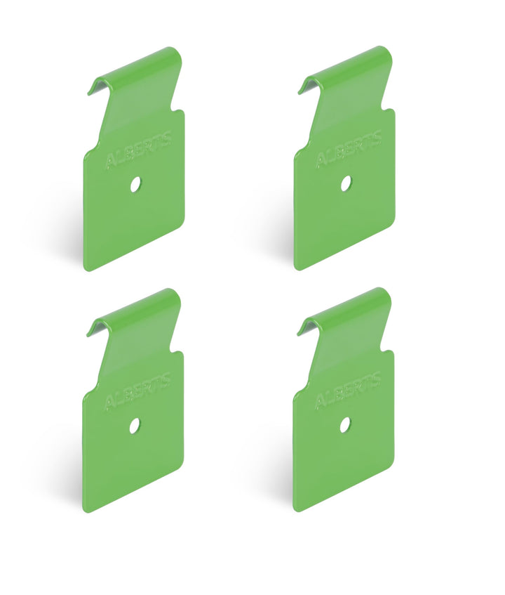 Alberts 825126 Dekorhaken für Doppelstabmatten - Gr. S - sendzimirverzinkt - gelbgrün - kunststoffbe