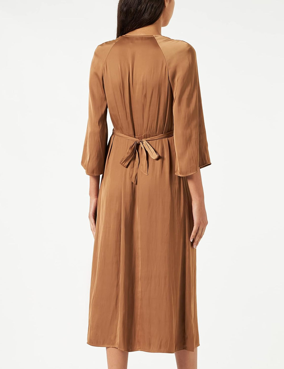 s.Oliver BLACK LABEL Damen Kleid lang, Brown