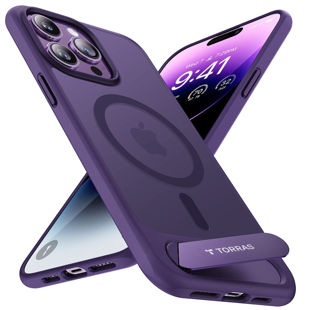 TORRAS für iPhone 14 Pro Max Hülle für MagSafe [Zertifizierte Militärschutz & Upgraded TOP Magnetkra