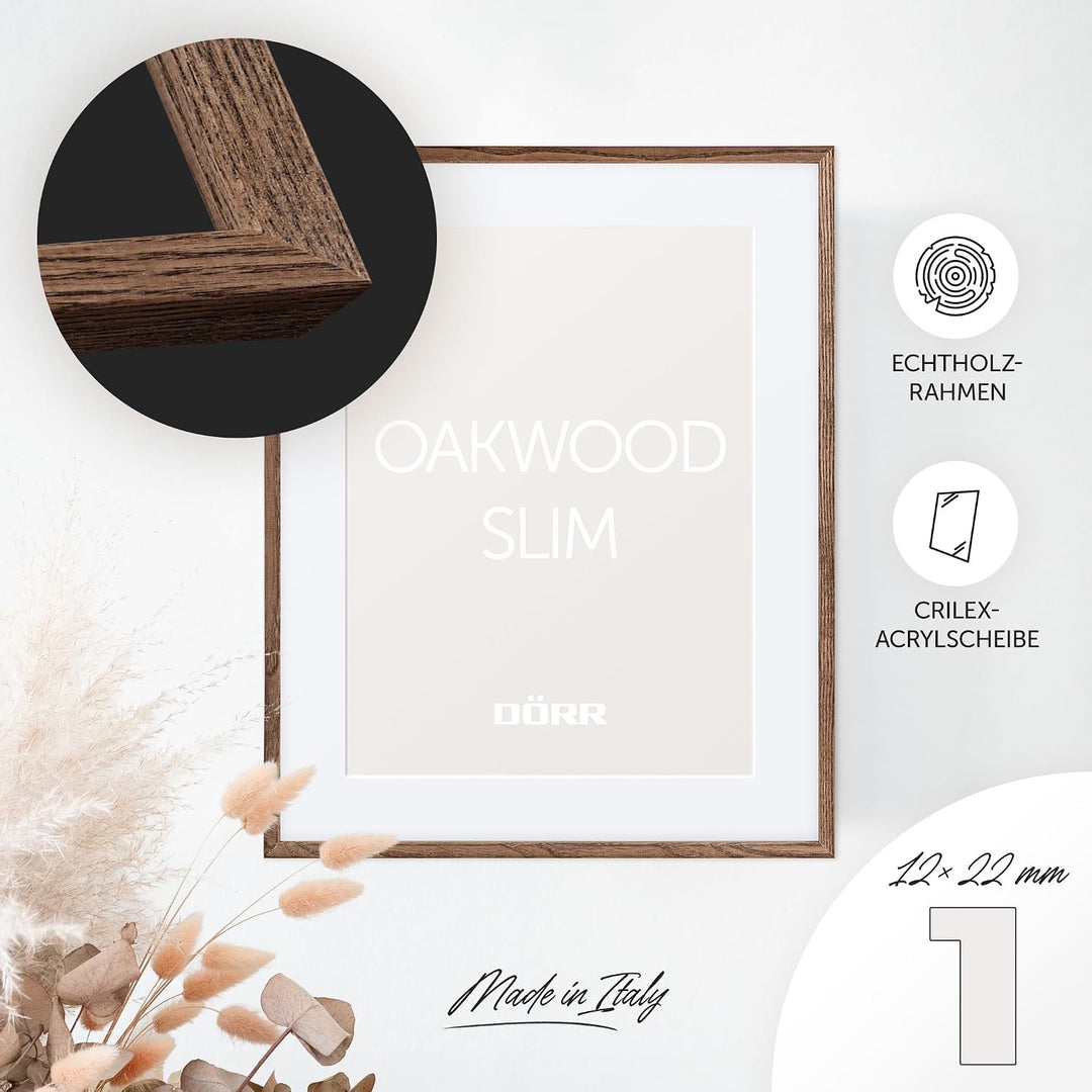 Dörr Eichenholzrahmen Oakwood Slim Dunkelbraun 50x70 50x70 Dark Brown, 50x70 Dark Brown