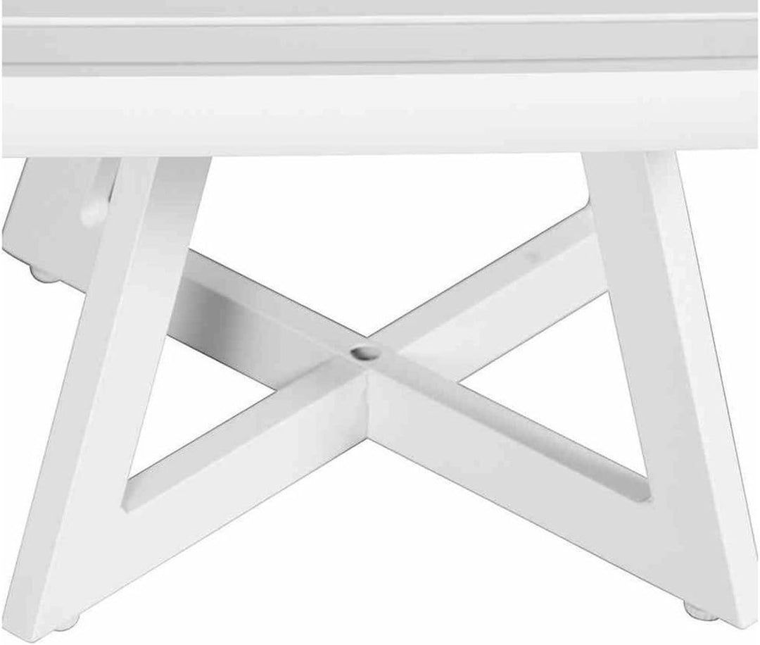 Siena Garden Loungetisch Alexis, Aluminium, Zwei versch. Farben, ca. 50x50 cm weiss
