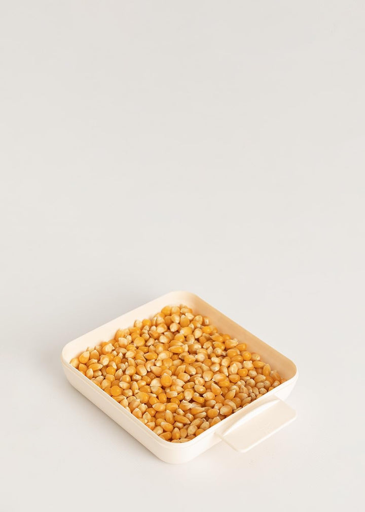 CREATE/POPCORN MAKER/Elektrische Popcornmaschine Cremeweiss/Retro-Stil, Fettfrei, Ölfrei, einfache B