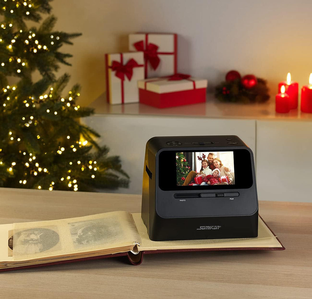 Somikon Fotoscanner: 3in1-Foto-, Dia- & Negativscanner mit 22 MP und HDMI-Ausgang, Akku (Scanner, Fo