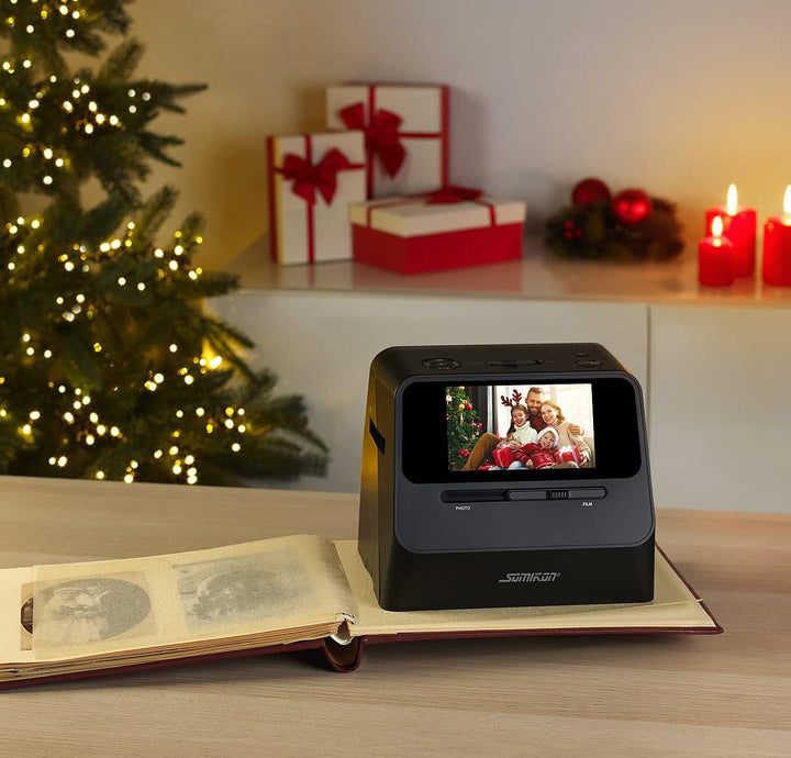 Somikon Fotoscanner: 3in1-Foto-, Dia- & Negativscanner mit 22 MP und HDMI-Ausgang, Akku (Scanner, Fo