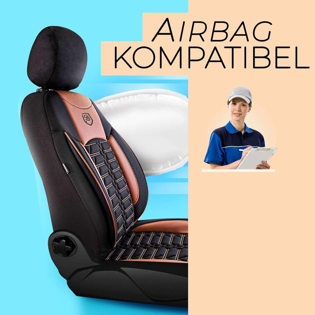 GIOVANNI BUTTI Autositzbezüge Universal – Premium Autozubehör Innenraum für PKW & SUV – Jacquard Sit