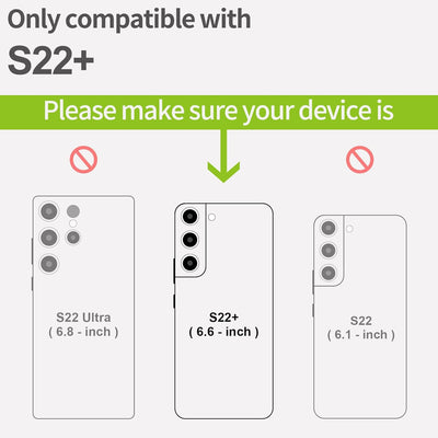 Carveit Cover für Galaxy S22 Plus Hull [Einzigartig Stilvolle Rosig] [Weich TPU Stossstange] Stossfe