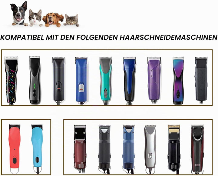 BESTBOMG 3/4" HT Abnehmbare Klingen für die Fellpflege von Haustieren, kompatibel mit Heiniger/Moser