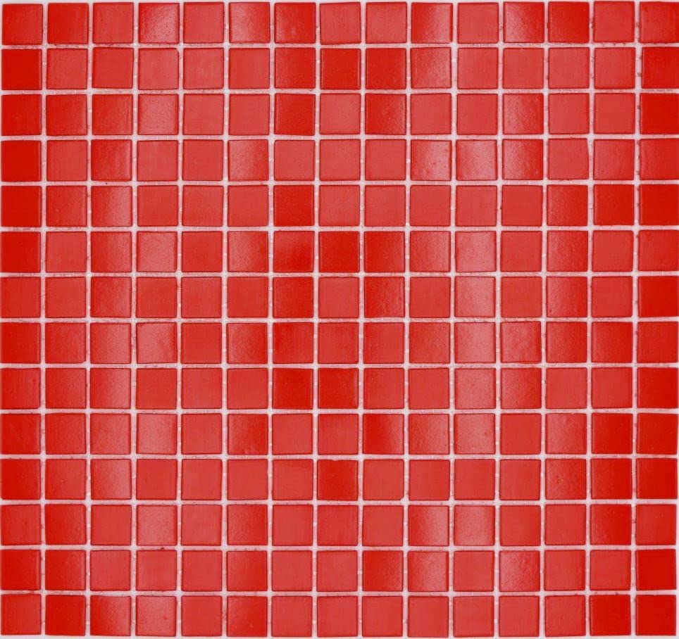 Mosaikfliese Glasmosaik rot Küchenrückwand Duschwand | 10 Mosaikmatten