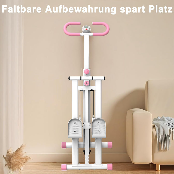 Stair Stepper Pro 2025, Treppenmeister für Zuhause mit 3 Stufen Widerstand, Foldbares Vertical Climb