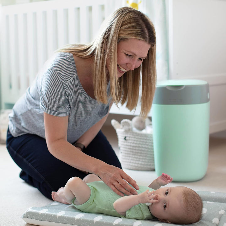 Tommee Tippee Twist and Click Advanced Windeleimer, umweltfreundliches System, inkl. 1x Nachfüllkass