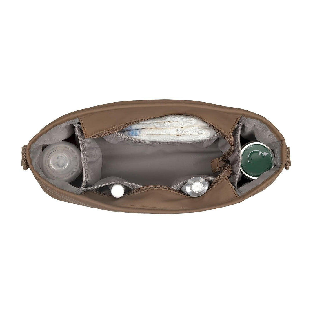 LÄSSIG Kinderwagen Buggy Organizer mit Befestigung Hazelnut, Hazelnut