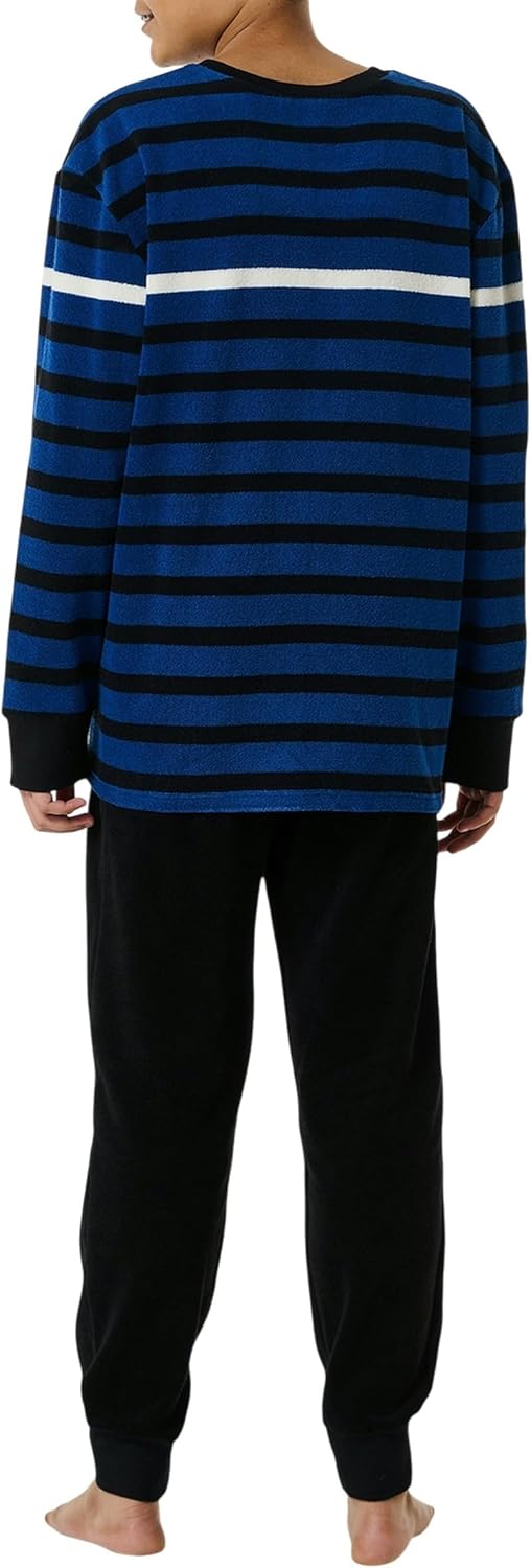Schiesser Jungen Schlafanzug Set Pyjama Warme Qualitäten Frottee - Fleece - Interlock - Grösse 140 B