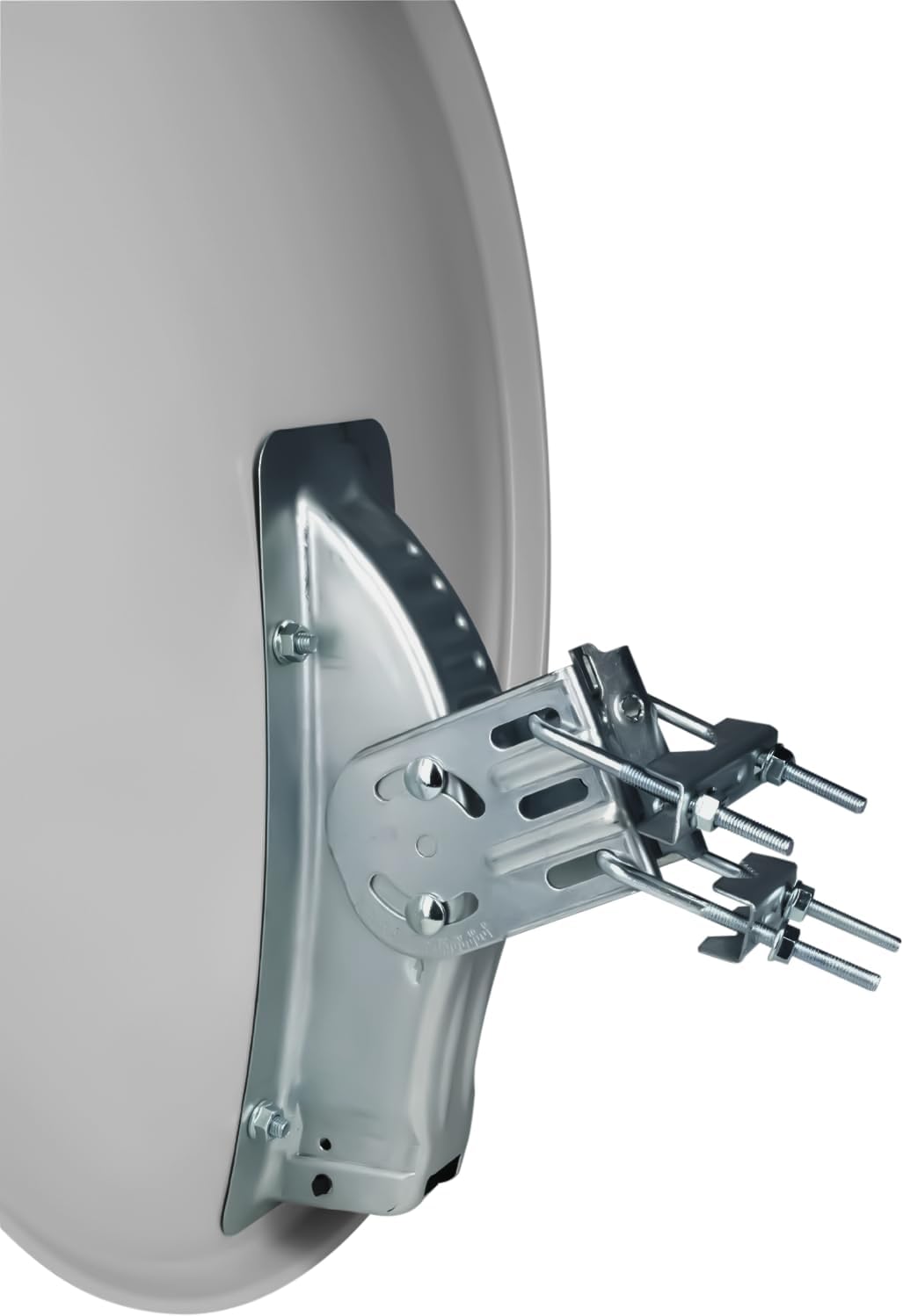 Telestar Digirapid 80 S SAT-Spiegel (80 cm Stahl-Spiegel, Masthalterung, 40mm LNB-Halterung) lichtgr