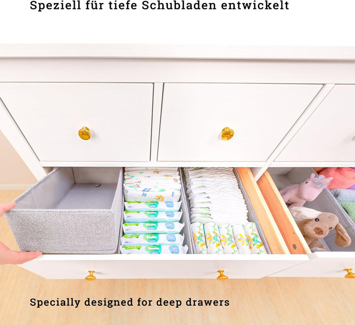 SIMPLE JOY® HEMNES DOUBLE FileFolding Box für ikea Kommode; DAS ORIGINAL; passgenau; Stabiler Boden;