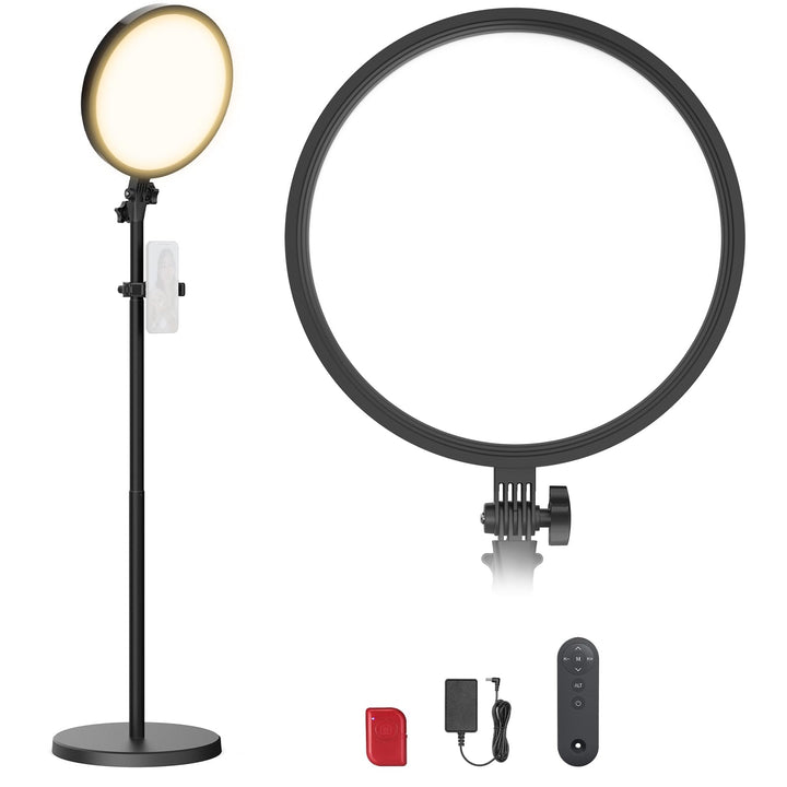 NEEWER BASICS 13" 45W Ringlicht mit 66" Ständer, 3000K-6500K CRI95+ grosses Vollbild LED Panel Licht