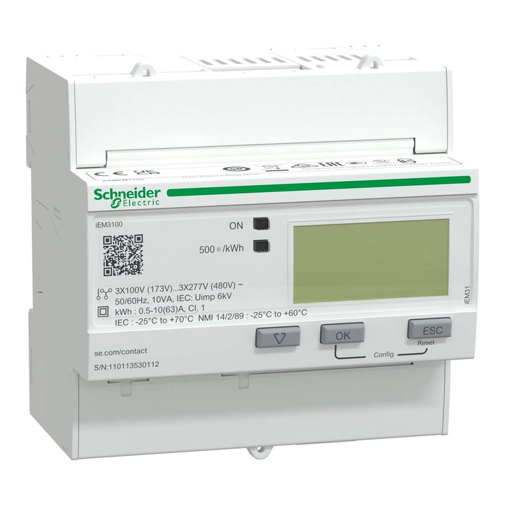 Schneider A9MEM3100 Energiezähler, 3-phasig, 63A, mit Teilzähler M