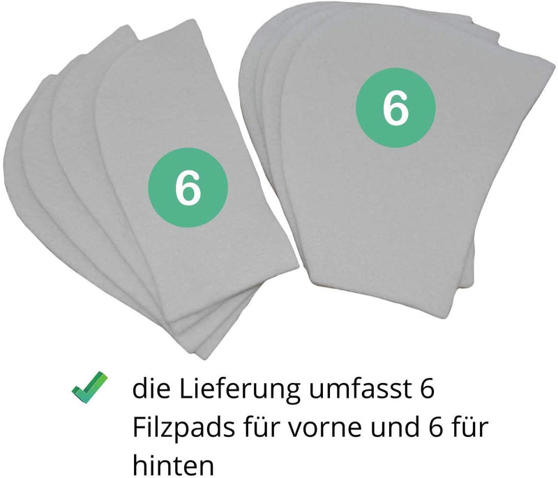 AMKA Sattel Korrekturpad Sattelunterlage mit 12 Filzeinlagen Ausgleichspad