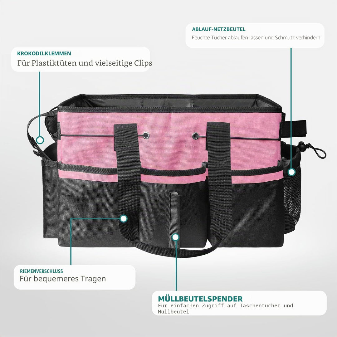 Tragbare Putzmittel Organizer, Grosse Cleaning Caddy Putztasche mit Griff Schulterriemen, Putzset Ha