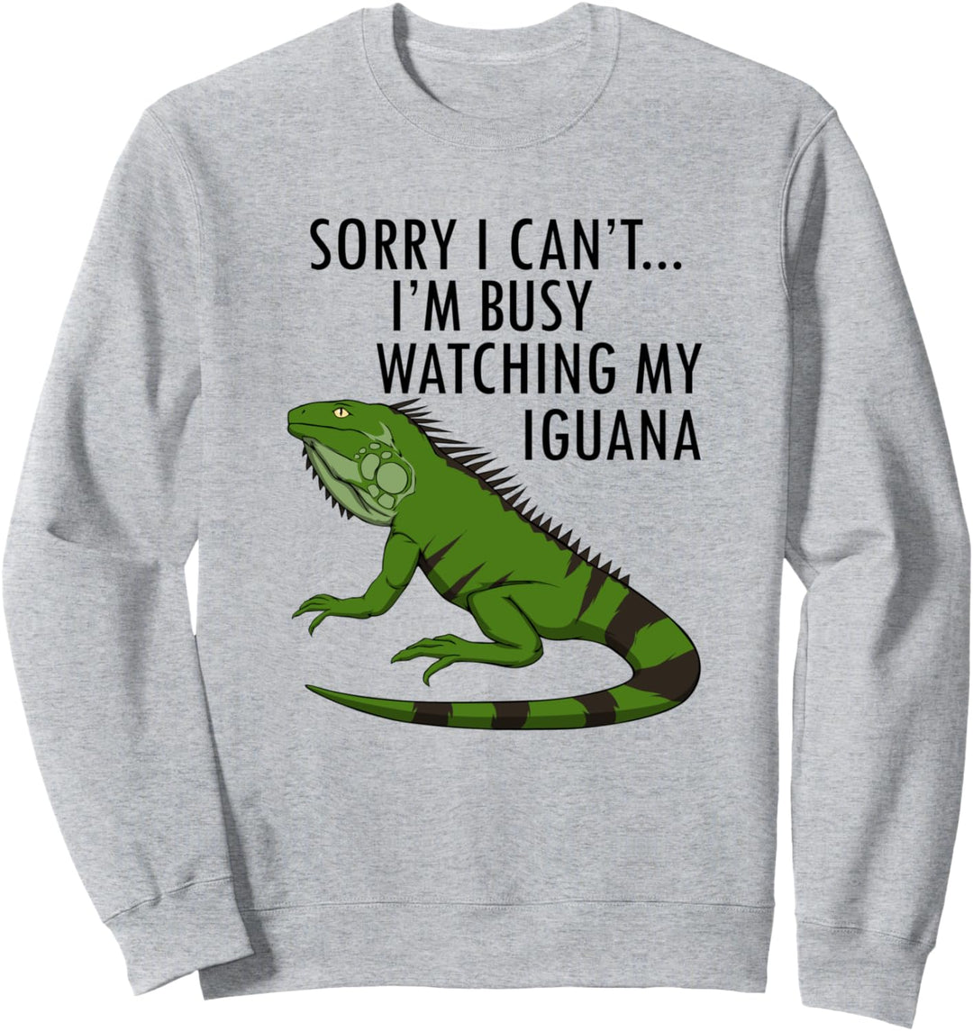Lustiger Spruch mit Leguan für Eidechsen Fans Sweatshirt