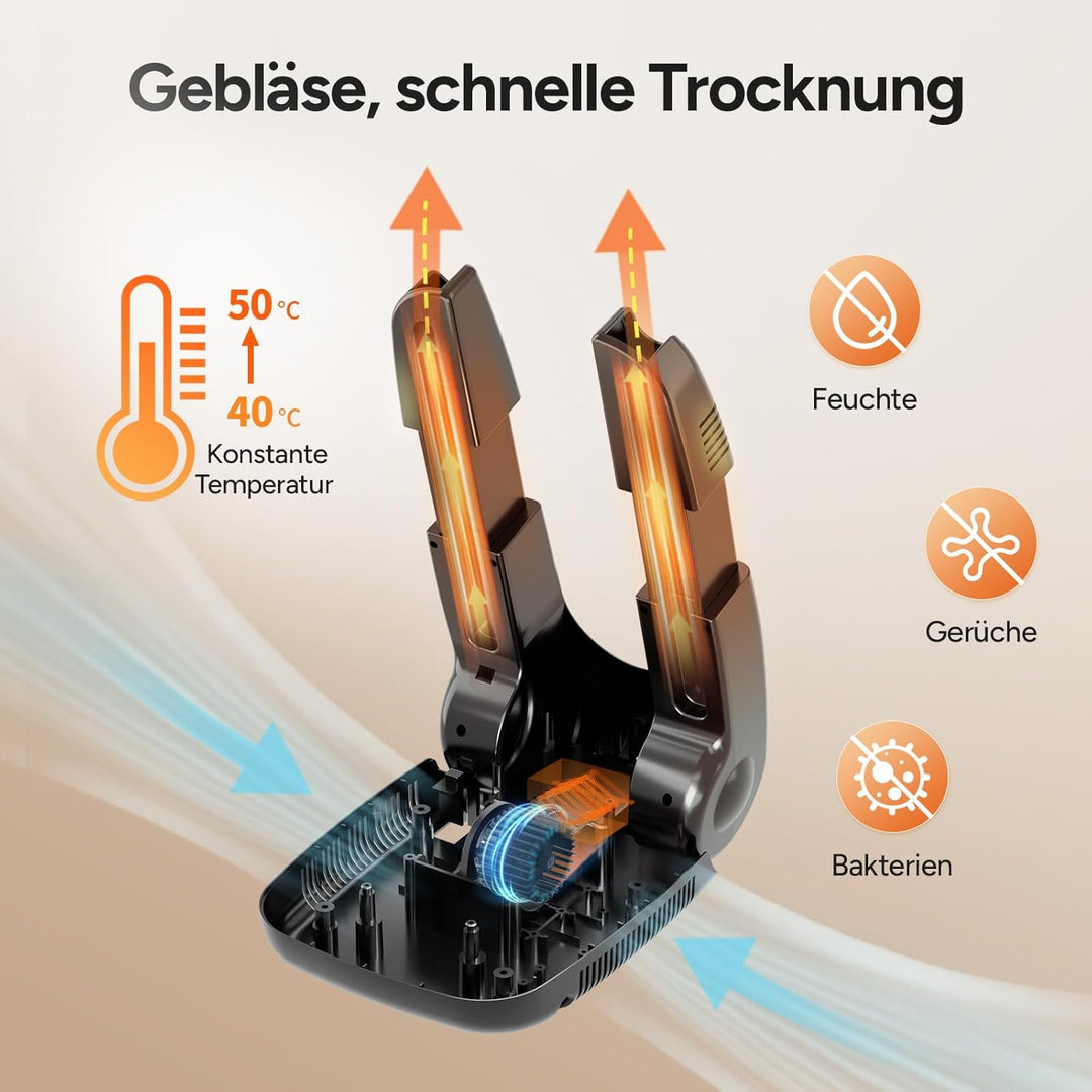 DR.PREPARE Schuhtrockner Elektrisch Fusswärmer Schuhheizung Schuhwärmer Schuhe Stiefeltrockner Hands