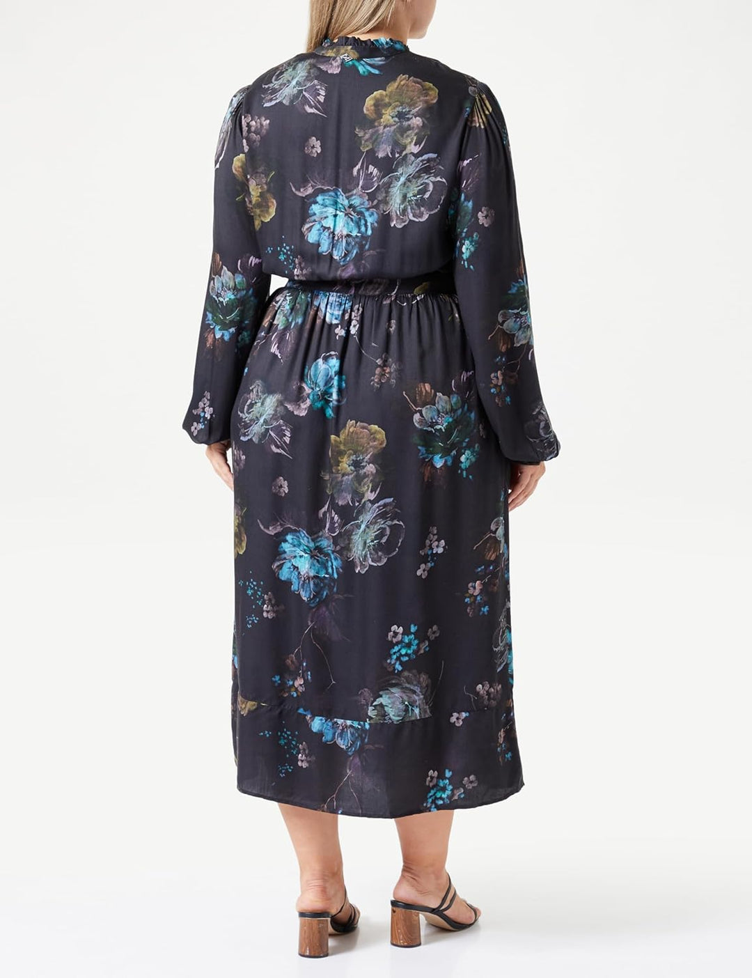 Replay Damen Kleid L 010 Dark Brown/Multicolor, L 010 Dark Brown/Multicolor