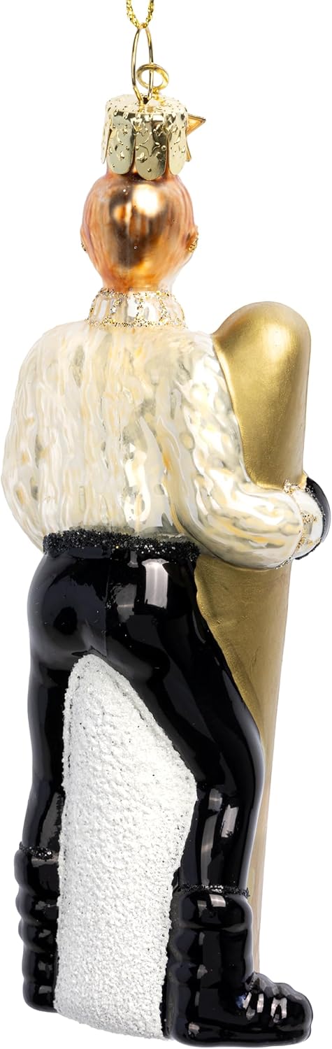 SIKORA Ski Boy besondere Weihnachtskugel Glas Christbaumschmuck Deko Figur Weihnachten Anhänger Orna