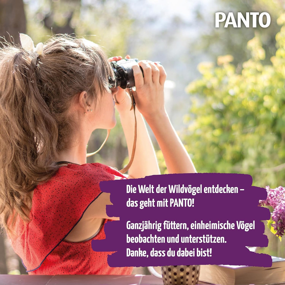 PANTO Wildvogelfutter Power Mix – 20 kg Vogelfutter für Futterhäuschen, Streufutter für Vögel mit So