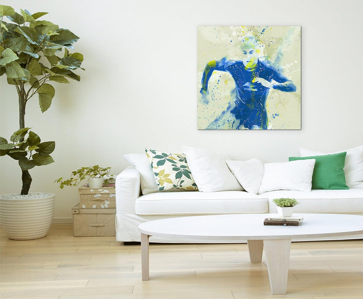 Paul Sinus Art Triathlon 60x60cm SPORTBILDER Splash Art Wandbild Aquarell Art