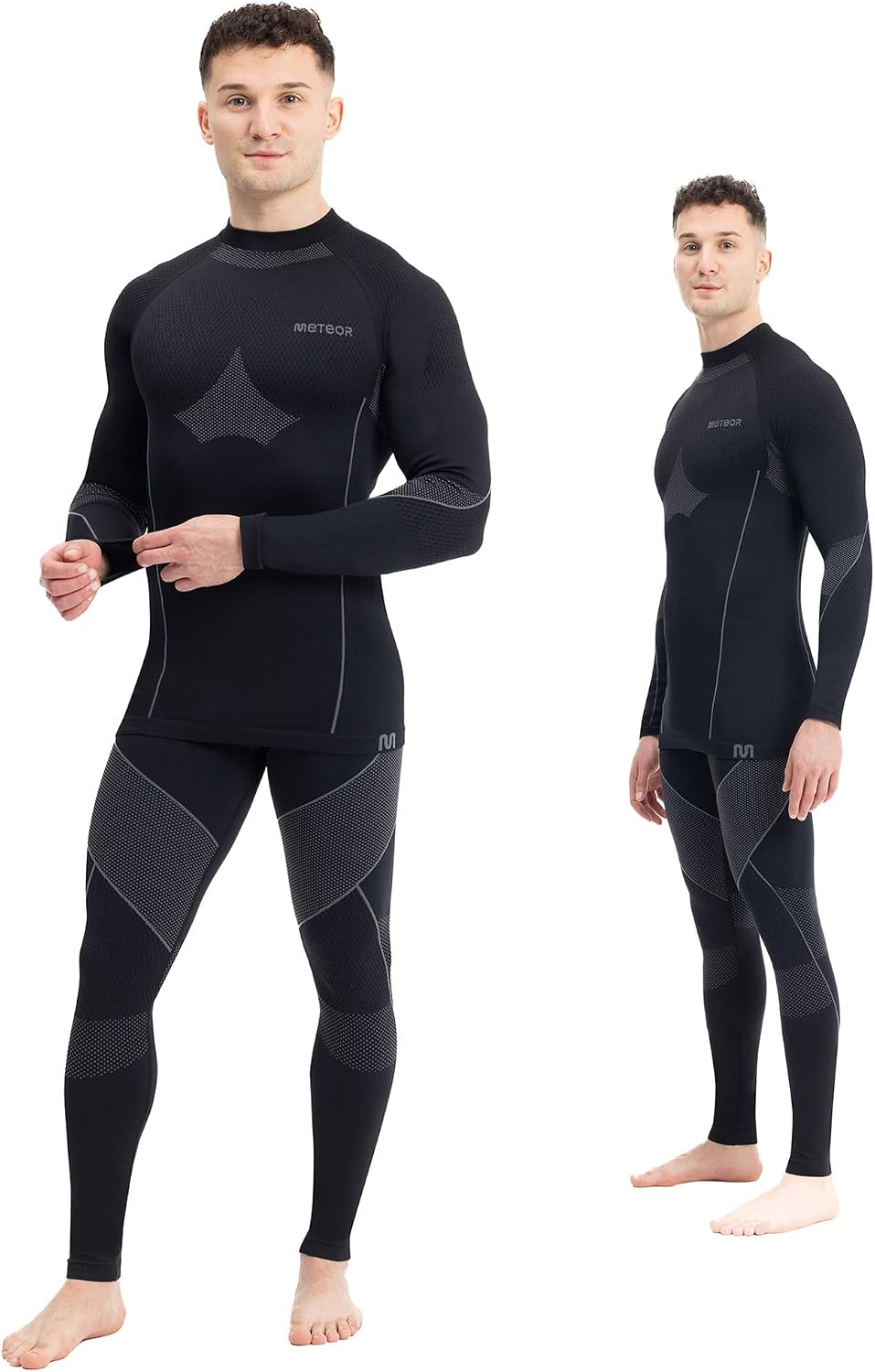 meteor® Thermounterwäsche Herren Funktionswäsche Atmungsaktiv Set Thermoaktiv unterwäsche Thermounte