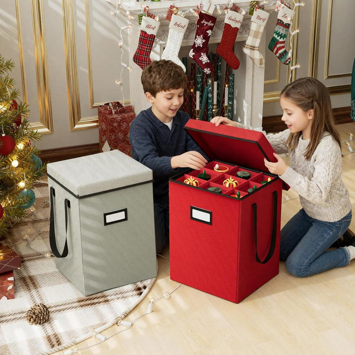 VERONLY Aufbewahrungsbox für Weihnachtsdekoration – Nussknacker & Figuren – bis 16 Zoll – mit verste