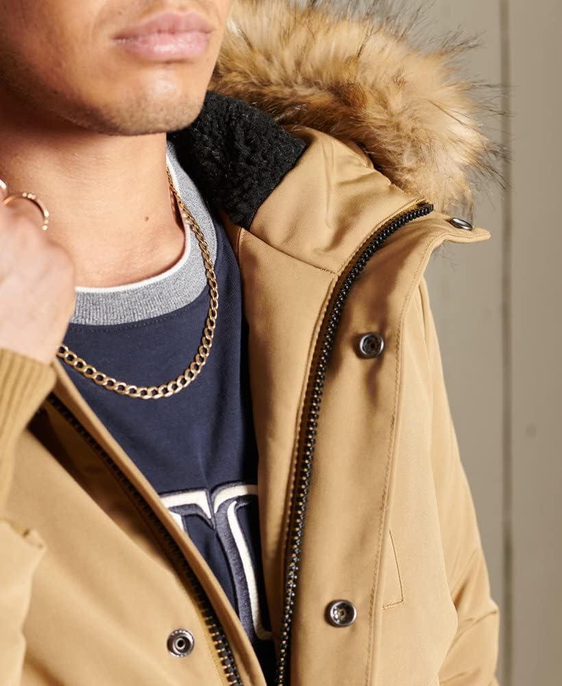 Superdry Herren Everest Bomberjacke S Kamel, S Kamel